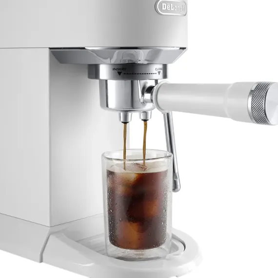 КОФЕВАРКА РОЖКОВАЯ DELONGHI EC890WI, 1450ВТ, БЕЛЫЙ