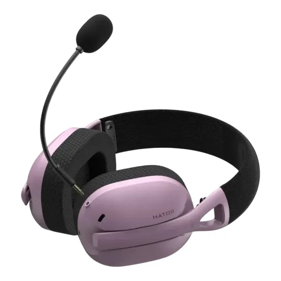 ИГРОВАЯ ГАРНИТУРА HATOR HYPERPUNK 2, БЕСПРОВОДНОЙ, ФИОЛЕТОВЫЙ | ЧЕРНЫЙ