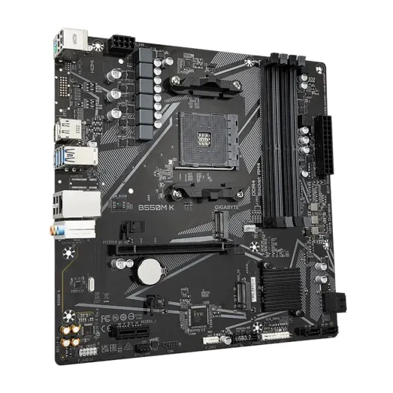 МАТЕРИНСКАЯ ПЛАТА GIGABYTE B550M K, AM4, AMD B550, MICRO-ATX