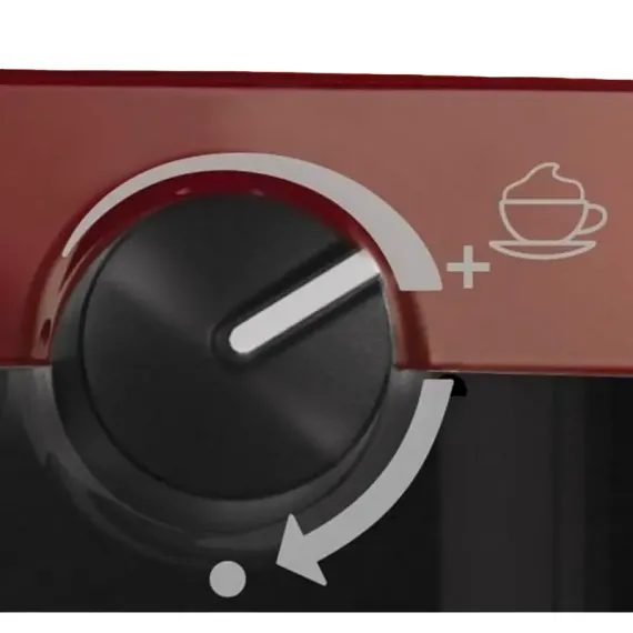 КОФЕВАРКА РОЖКОВАЯ BREVILLE PRIMA LATTE VCF046X-DIM, 1050ВТ, КРАСНЫЙ