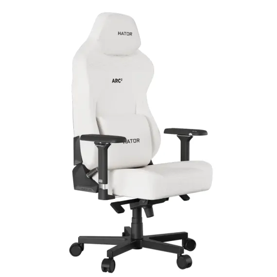 ИГРОВОЕ КРЕСЛО HATOR ARC 2 XL, ТКАНЬ, БЕЛЫЙ