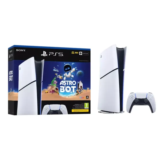 ИГРОВАЯ КОНСОЛЬ SONY PLAYSTATION 5 SLIM DIGITAL EDITION + ASTRO BOT, БЕЛЫЙ