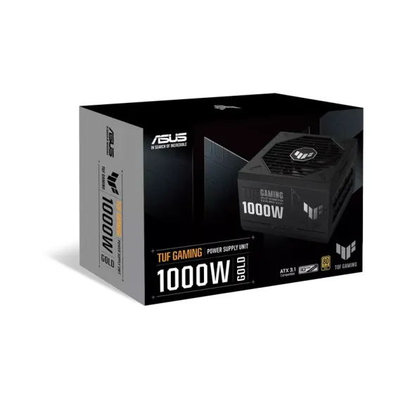БЛОК ПИТАНИЯ ДЛЯ КОМПЬЮТЕРОВ ASUS TUF GAMING 1000W GOLD, ATX, ПОЛНОСТЬЮ МОДУЛЬНЫЙ