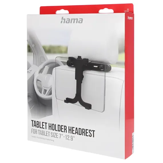 ПОДСТАВКА ДЛЯ ПЛАНШЕТА HAMA HEADREST HOLDER TABLETS 360B, ЧЕРНЫЙ