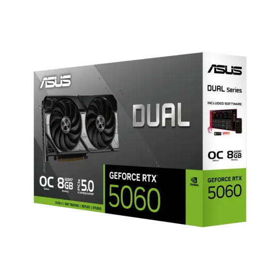 ВИДЕОКАРТА ASUS DUAL-RTX5060-O8G, 8GB GDDR7 128БИТ