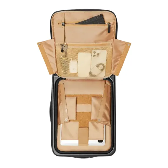 ЧЕМОДАН RIVACASE CLARK-ECO, 28Л, ЧЁРНЫЙ