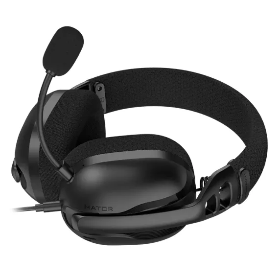 ИГРОВАЯ ГАРНИТУРА HATOR HYPERPUNK 3, ПРОВОДНОЙ АНАЛОГОВЫЙ, ЧЁРНЫЙ