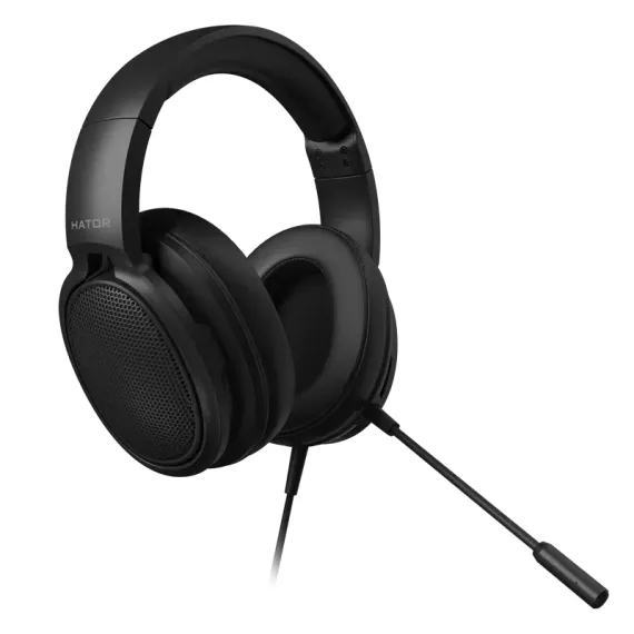 ИГРОВАЯ ГАРНИТУРА HATOR HELLRAIZER HTA-812, ПРОВОДНОЙ АНАЛОГОВЫЙ, ЧЁРНЫЙ