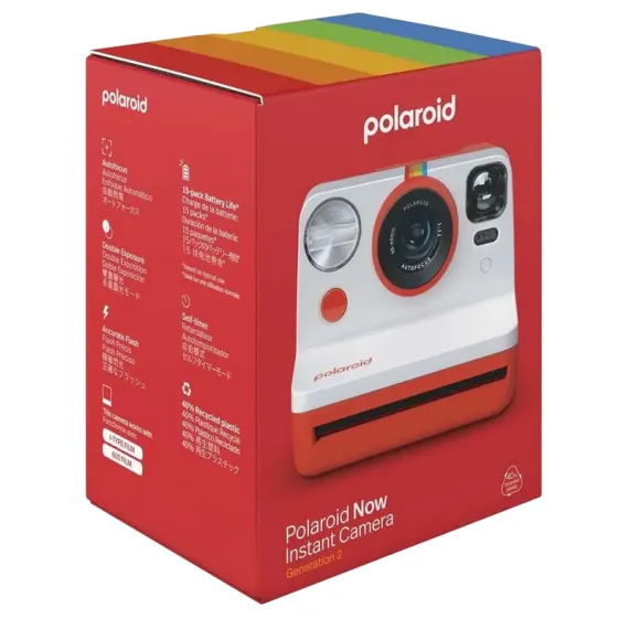 ФОТОАППАРАТ МОМЕНТАЛЬНОЙ ПЕЧАТИ POLAROID NOW GEN 2, КРАСНЫЙ