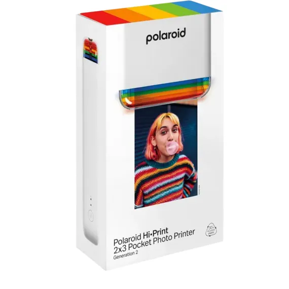 ФОТОПРИНТЕР POLAROID HI-PRINT 2X3 GENERATION 2 + PAPER, 54 X 86 ММ, БЕЛЫЙ