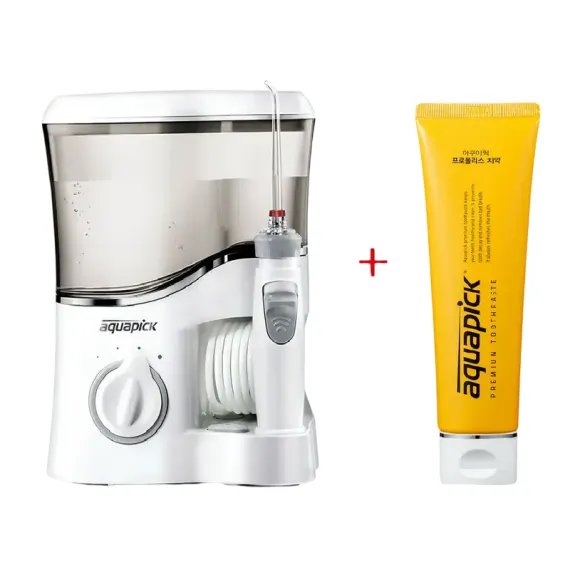 ИРРИГАТОР ДЛЯ ПОЛОСТИ РТА AQUAPICK AQ 350 + ЗУБНАЯ ПАСТА AQ-32, БЕЛЫЙ
