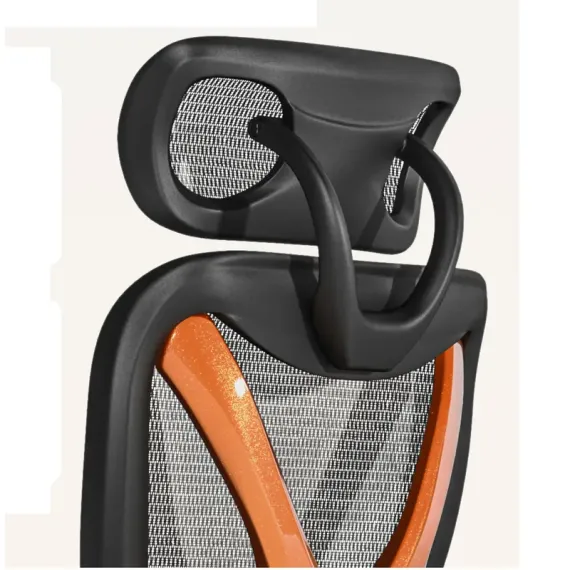 ОФИСНОЕ КРЕСЛО LUMI CH05-22, ТКАНЬ, ЧЕРНЫЙ | ОРАНЖЕВЫЙ