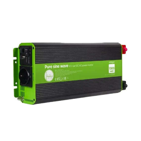 АВТОМОБИЛЬНЫЙ ИНВЕРТОР ENERGENIE EG-PWC-PS1000-01, 1000ВТ, РАЗНОЦВЕТНЫЙ