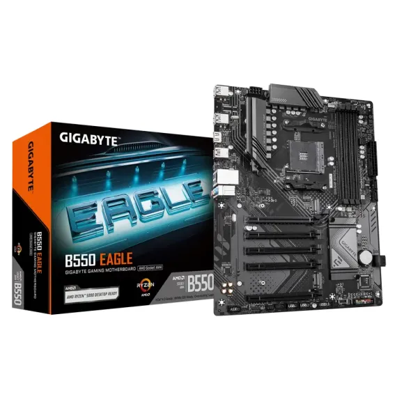 МАТЕРИНСКАЯ ПЛАТА GIGABYTE B550 EAGLE, AM4, AMD B550, ATX