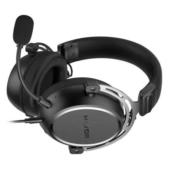 ПОДСТАВКА ДЛЯ ИГРОВОЙ ГАРНИТУРЫ HATOR HYPERGANG 3, ПРОВОДНОЙ АНАЛОГОВЫЙ, ЧЁРНЫЙ