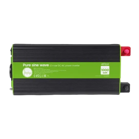 АВТОМОБИЛЬНЫЙ ИНВЕРТОР ENERGENIE EG-PWC-PS1000-01, 1000ВТ, РАЗНОЦВЕТНЫЙ