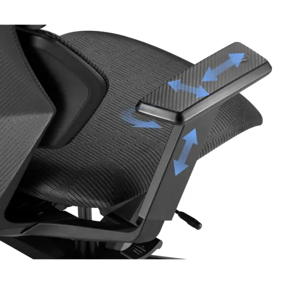 ИГРОВОЕ КРЕСЛО LUMI CH09-9, ТКАНЬ, ЧЁРНЫЙ