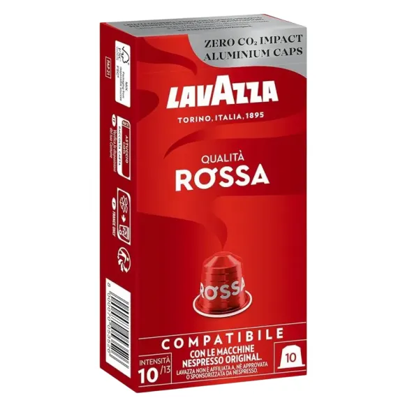 КОФЕ LAVAZZA QUALITÀ ROSSA NESPRESSO,10 ШТ