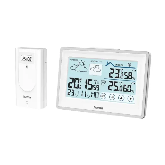 ДАТЧИК ТЕМПЕРАТУРЫ И ВЛАЖНОСТИ HAMA BAHAMAS, БЕЛЫЙ