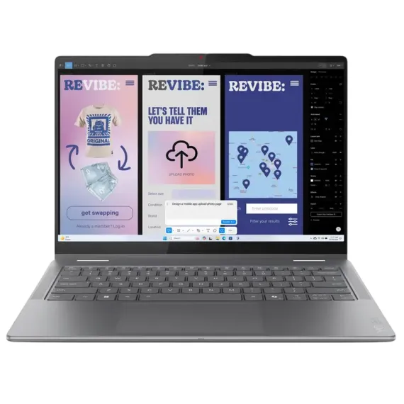 НОУТБУК 14" LENOVO YOGA 7 2-IN-1 14ILL10, LUNA GREY, INTEL CORE ULTRA 7 256V, 16ГБ/512ГБ, БЕЗ ОС