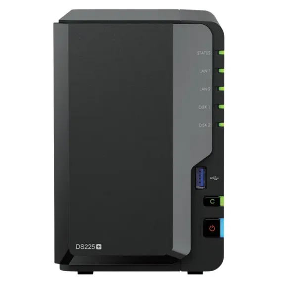 СЕТЕВОЕ ХРАНИЛИЩЕ SYNOLOGY DS225+, ЧЕРНЫЙ
