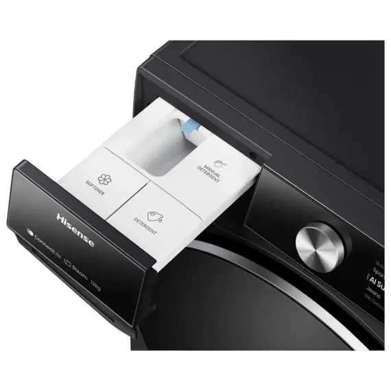 СТИРАЛЬНАЯ МАШИНА HISENSE WF7S1247BB, 12КГ, ЧЕРНЫЙ