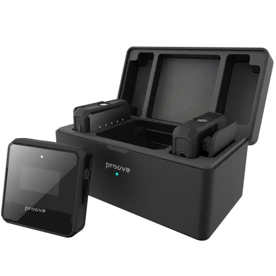 ПОРТАТИВНЫЙ ЗАПИСЫВАЮЩИЙ МИКРОФОН PROOVE FORUM, БЕСПРОВОДНОЙ, ЧЕРНЫЙ