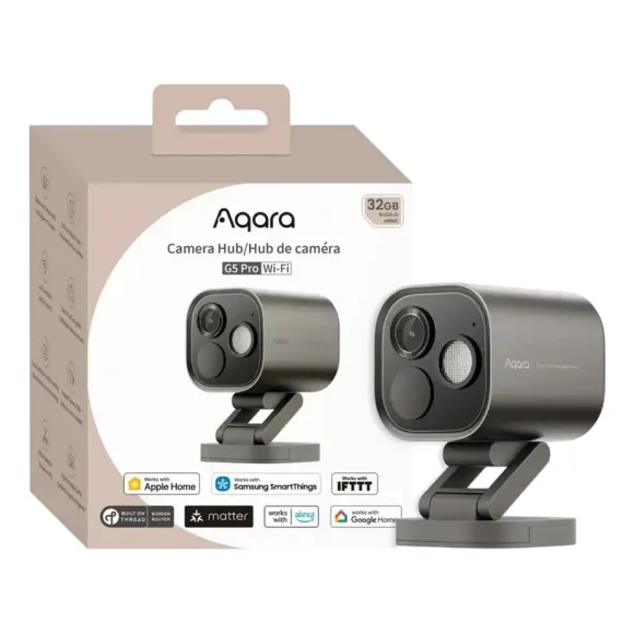 УМНАЯ КАМЕРА ВИДЕОНАБЛЮДЕНИЯ AQARA HUB G5 PRO, СЕРЫЙ