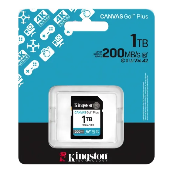 КАРТА ПАМЯТИ KINGSTON CANVAS GO! PLUS, 1024ГБ (SDG4/1TB)