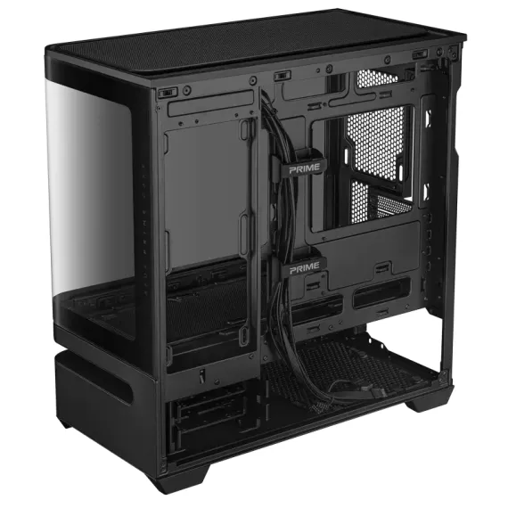 КОМПЬЮТЕРНЫЙ КОРПУС ASUS PRIME AP202 TG ARGB, MIDI-TOWER, , ЧЁРНЫЙ