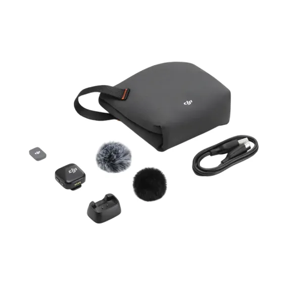 ПОРТАТИВНЫЙ ЗАПИСЫВАЮЩИЙ МИКРОФОН DJI MIC MINI, БЕСПРОВОДНОЙ, ЧЕРНЫЙ