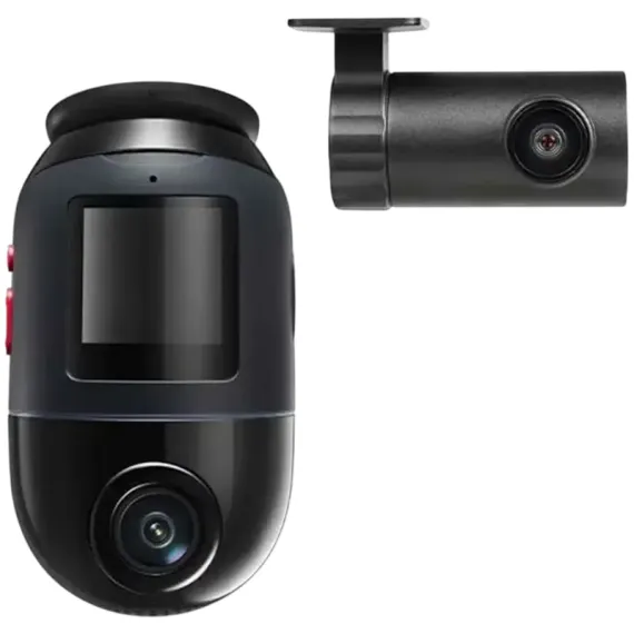 КОМПЛЕКТ ВИДЕОРЕГИСТРАТОРОВ ПЕРЕДНЕЙ И ЗАДНЕЙ ПАНЕЛИ АВТОМОБИЛЯ 70MAI 4K OMNI X800+REAR CAM+SD CARD, ЧЕРНЫЙ