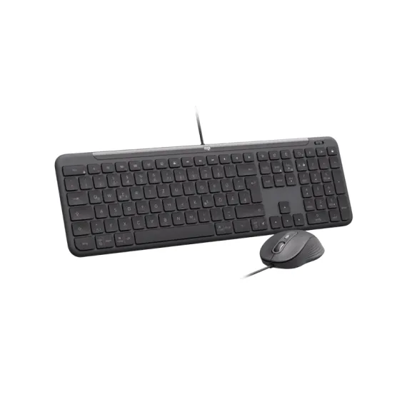 КЛАВИАТУРА И МЫШЬ LOGITECH SIGNATURE SLIM MK620, ПРОВОДНОЕ, ЧЁРНЫЙ
