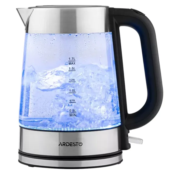 ЭЛЕКТРОЧАЙНИК ARDESTO EKL-F200, НЕРЖАВЕЮЩАЯ СТАЛЬ | ЧЕРНЫЙ