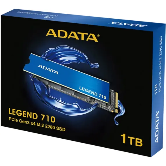 .M.2 NVME SSD 1.0TB  ADATA LEGEND 710 [PCIE 3.0 X4, R/W:2400/1800MB/S, 180K/150K IOPS, 260TBW, 3D-NA