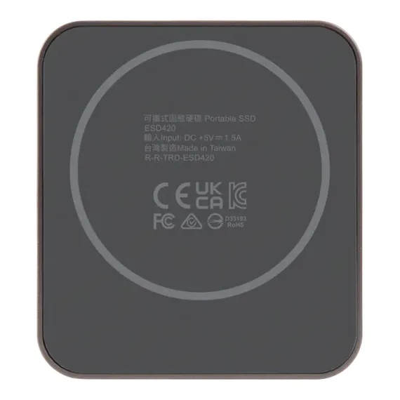 1.0TB  TRANSCEND PORTABLE SSD ESD420 ROSE GOLD, USB-C 3.2 20GBPS (69.5X63X10MM, 48G, R/W:2000/2000 M