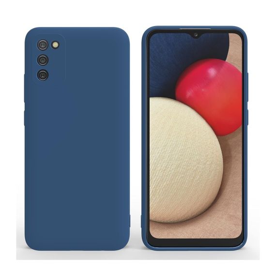 ЧЕХОЛ-ШЛЕМ ЖИДКИЙ СИЛИКОНОВЫЙ SAMSUNG A02S, СИНИЙ