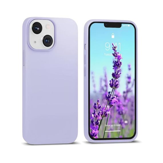 ЧЕХОЛ-ШЛЕМ LIQUID SILICONE ДЛЯ IPHONE 14, ФИОЛЕТОВЫЙ