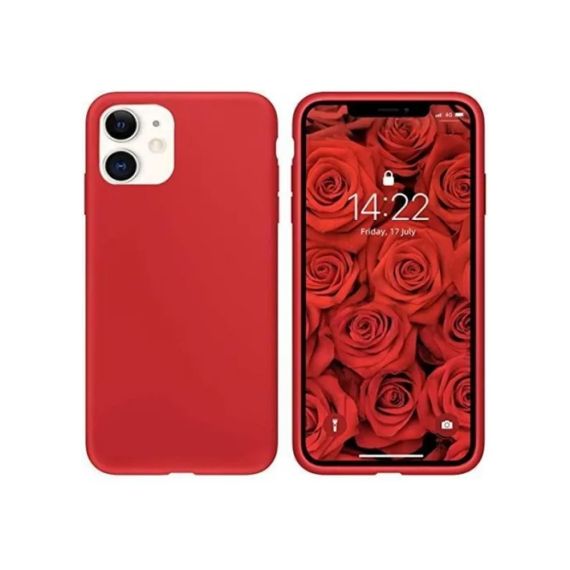 ЧЕХОЛ-ШЛЕМ LIQUID SILICONE ДЛЯ IPHONE 11, КРАСНЫЙ
