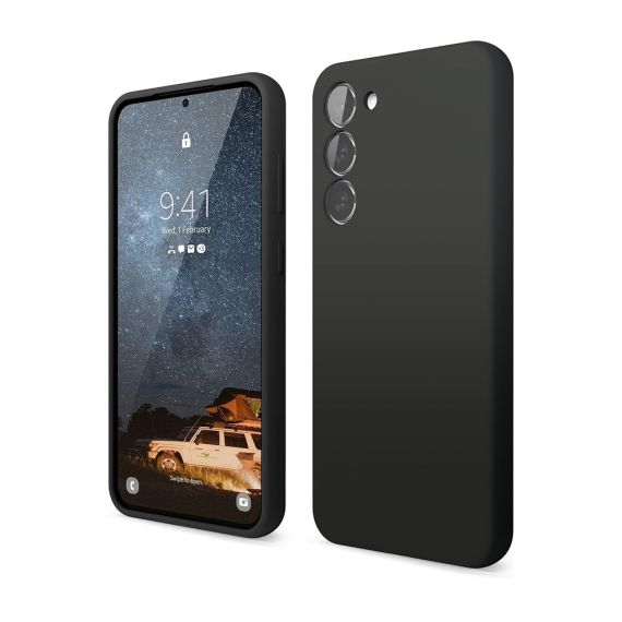 ЧЕХОЛ-ШЛЕМ ЖИДКИЙ СИЛИКОНОВЫЙ SAMSUNG S23 PLUS, ЧЕРНЫЙ