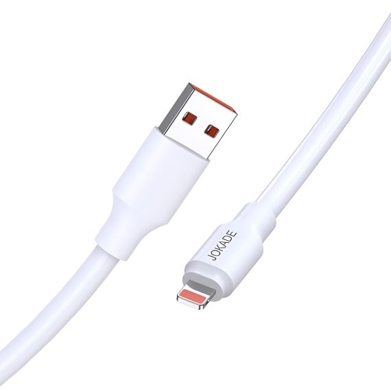 JOKADE КАБЕЛЬ USB-A TO LIGHTNING 120W 1M JA018, БЕЛЫЙ