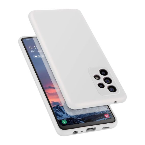 ЧЕХОЛ-ШЛЕМ ЖИДКИЙ СИЛИКОНОВЫЙ SAMSUNG A72, БЕЛЫЙ