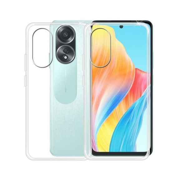 ЧЕХОЛ-HELMET TPU МЯГКИЙ OPPO A58, ПРОЗРАЧНЫЙ