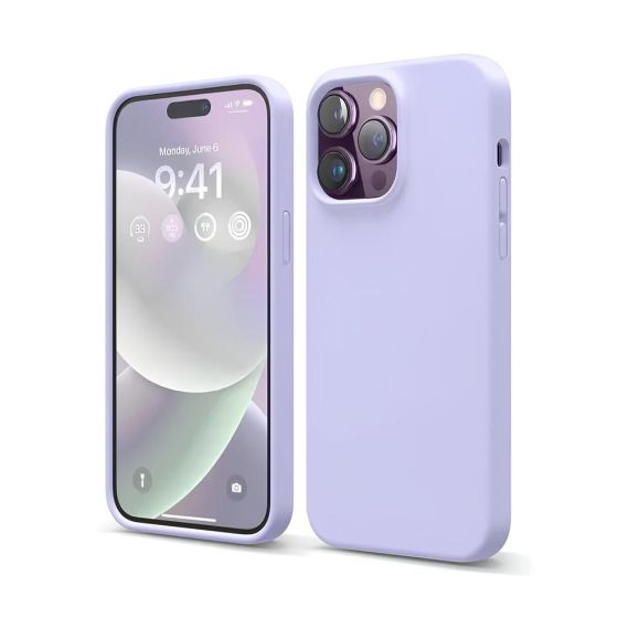 ЧЕХОЛ-ШЛЕМ LIQUID SILICONE ДЛЯ IPHONE 14 PRO, ФИОЛЕТОВЫЙ