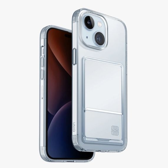 ЧЕХОЛ UNIQ HYBRID AIR FENDER ID ДЛЯ IPHONE 15, ПРОЗРАЧНЫЙ