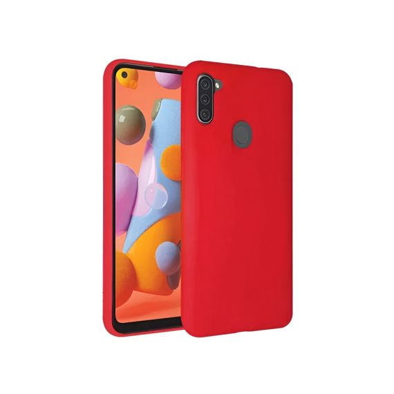 ЧЕХОЛ-ШЛЕМ ЖИДКИЙ СИЛИКОНОВЫЙ SAMSUNG A11, КРАСНЫЙ