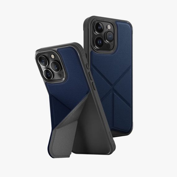ЧЕХОЛ UNIQ HYBRID MAGCLICK CHARGING TRANSFORMA ДЛЯ IPHONE 15 PRO, СИНИЙ