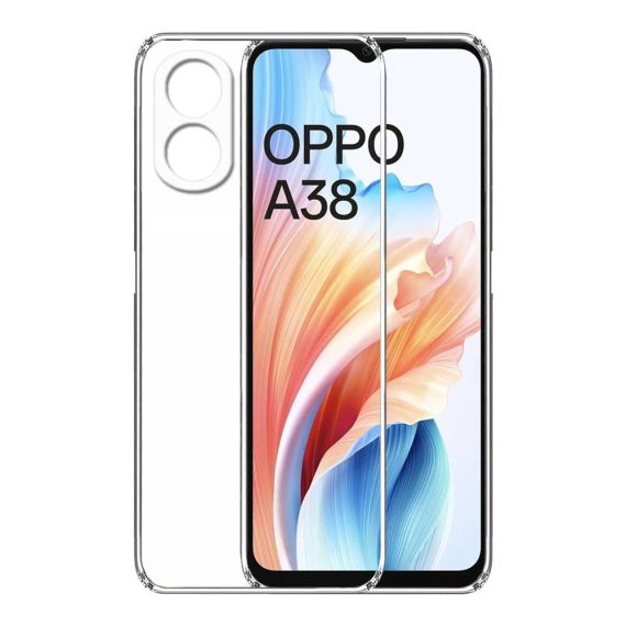 ЧЕХОЛ-ШЛЕМ TPU МЯГКИЙ TPU OPPO A38, ПРОЗРАЧНЫЙ