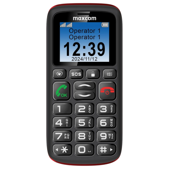 МОБИЛЬНЫЙ ТЕЛЕФОН MAXCOM MM428L, ЧЁРНЫЙ