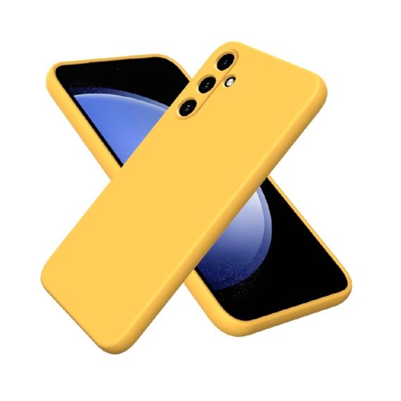 ЧЕХОЛ WOO CASE LIQUID SILICONE SAMSUNG A15 4G, ЖЕЛТЫЙ